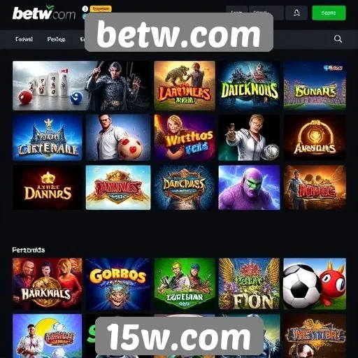 Explorando a variedade de jogos disponíveis em betw.com